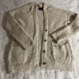 Abercrombie & Fitch Off-White Cardigan